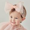 Extra Large Fairy Headband with Gauze Bow for Baby Girls' 100-Day Celebration