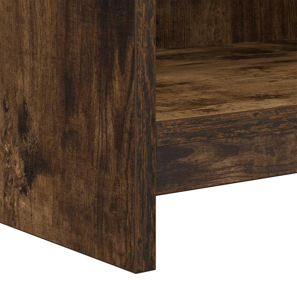 TV Stand 100 x 33 x 47 cm Smoked Oak Engineered Wood