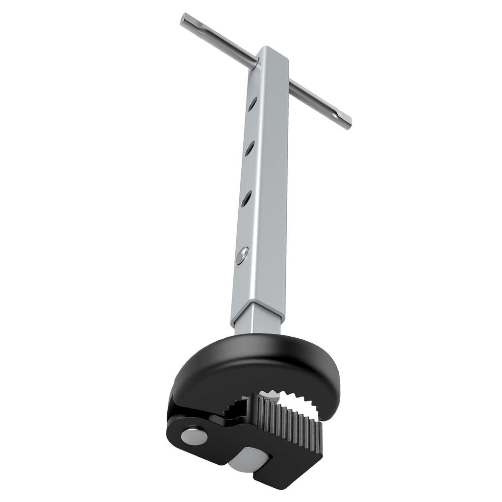 Basin Wrench Adjustable Jaw Plumber Wrench Tool Carbon Steel Compact Multifunctional for Sink Installation Efficient Lightweight