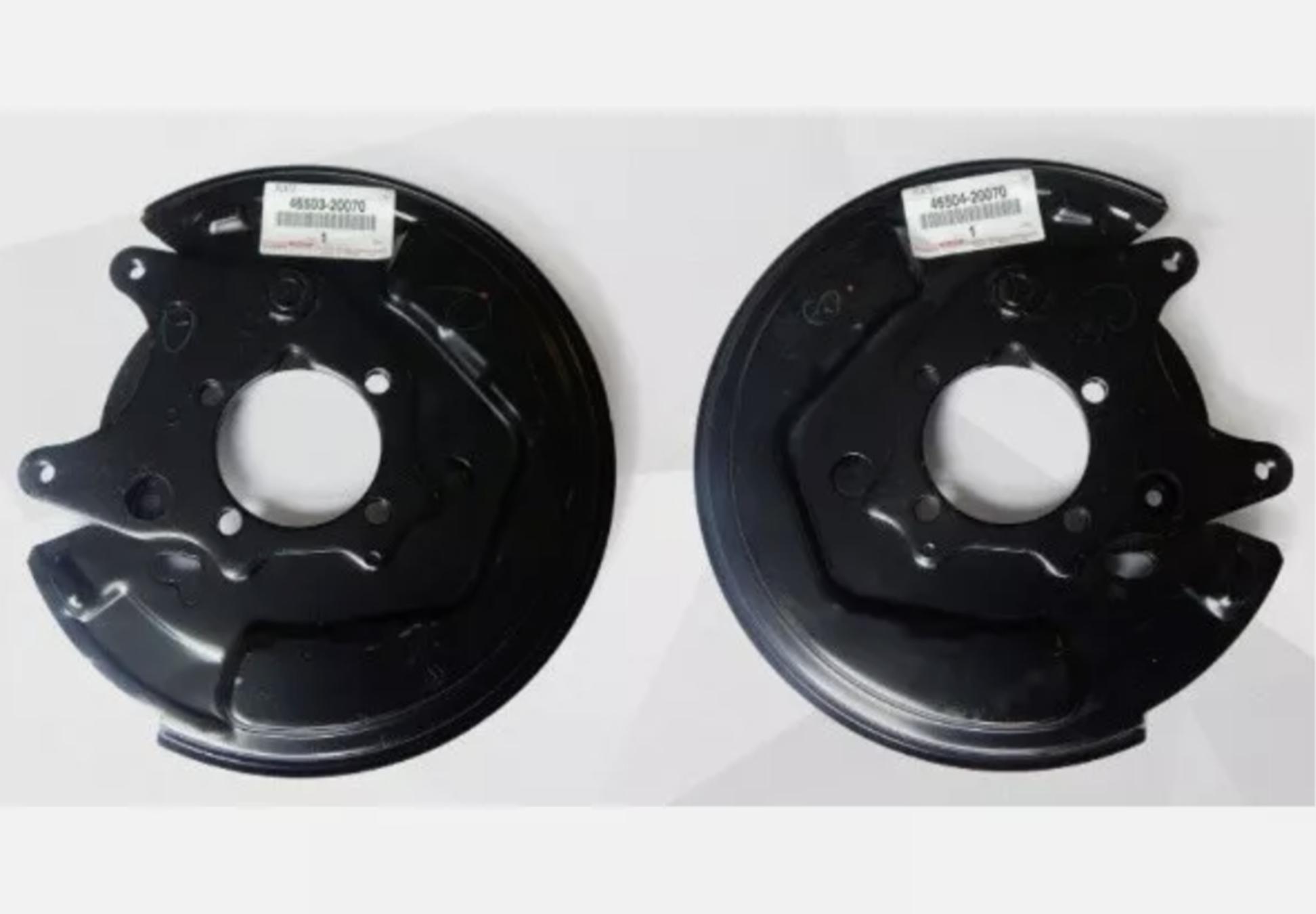 

Toyota GENUINE OEM PARKING BRAKE PLATE ASSY, R&L SET 46503-20070 46504-20070