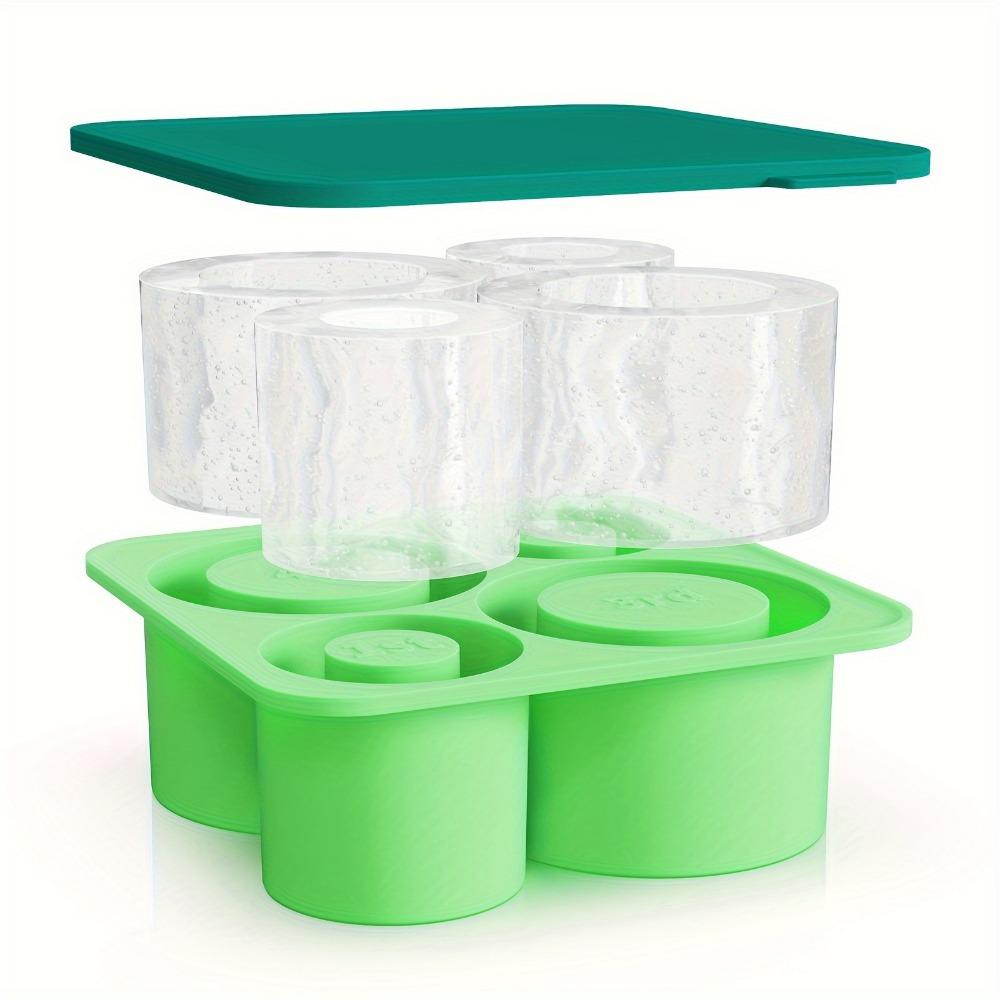1pc/Ice Tray for Rolling Cups, New Silicone Ice Maker, for Making 4 Covered and Fridge Hollow Cylindrical Ice Molds