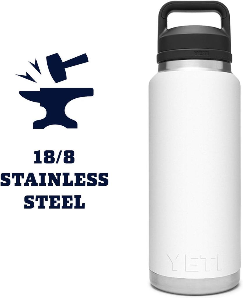 YETI Rambler 36 Bottle Vacuum Insulated Stainless Steel with Chug Cap