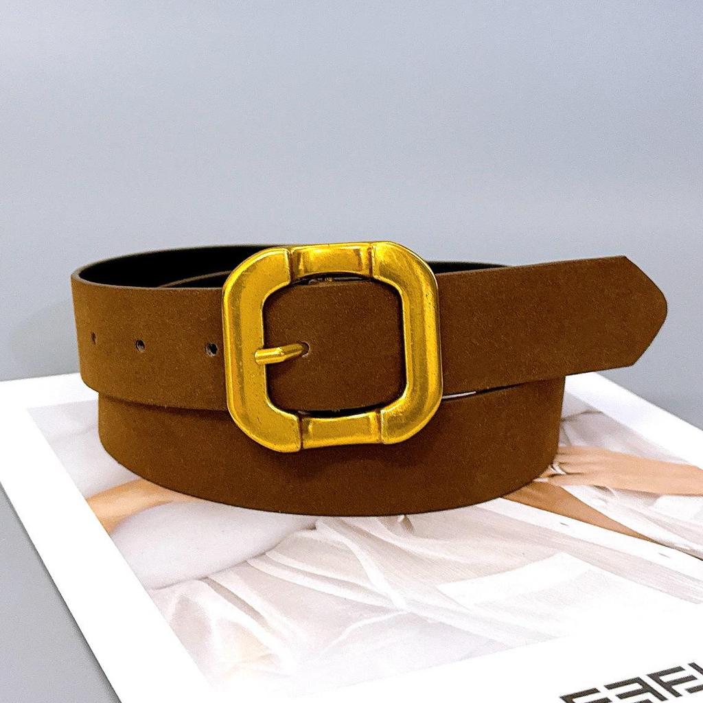 Women's Suede Waistband Versatile Jeans Skirt Belt - Casual Retro Trendy Style