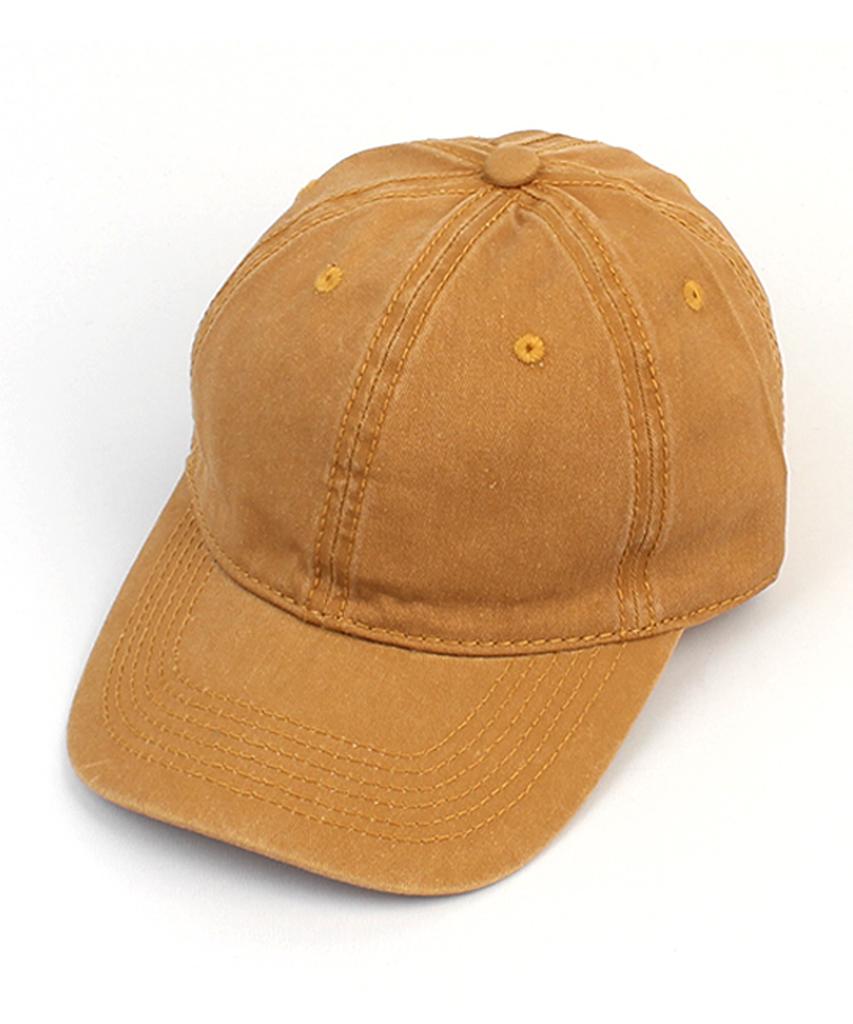 Yunibeosyeolkemiseuteuli Muji Pigment Washing Mustard Ballcap