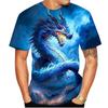 Fashion Chinese Dragon graphic t shirts For Men Summer Trend Casual Cool Totem harajuku Printed Round Neck Short Sleeve Tees