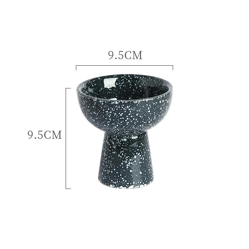 Exquisite Japanese Style Vintage Ceramic Ice Cream Cup Set for Elegant Dessert Presentation at Home or Restaurant Use