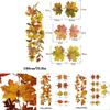 Realistic Autumn Maple Leaf Garland For Thanksgiving And Halloween Decorations