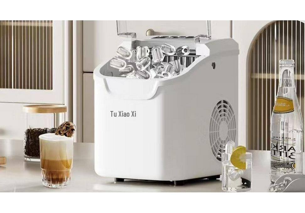 Compact Low-Power Portable Ice Cube Maker for Home or Dorm