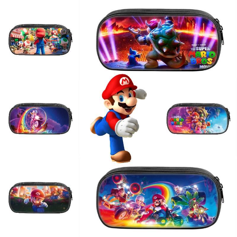 Nintendo Super Mario Pencil Case For Elementary School Students Cartoon Style Pen Storage Bag