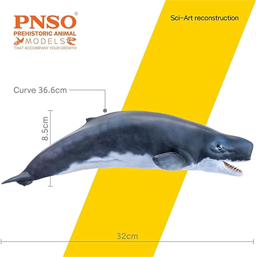 PNSO Growth Series 56 Leviathan Melvillei Libyatan Sperm Whale Family Leviathan Marine Animal Realistic Figure PVC Toy Model Dinosaur Lover Birthday