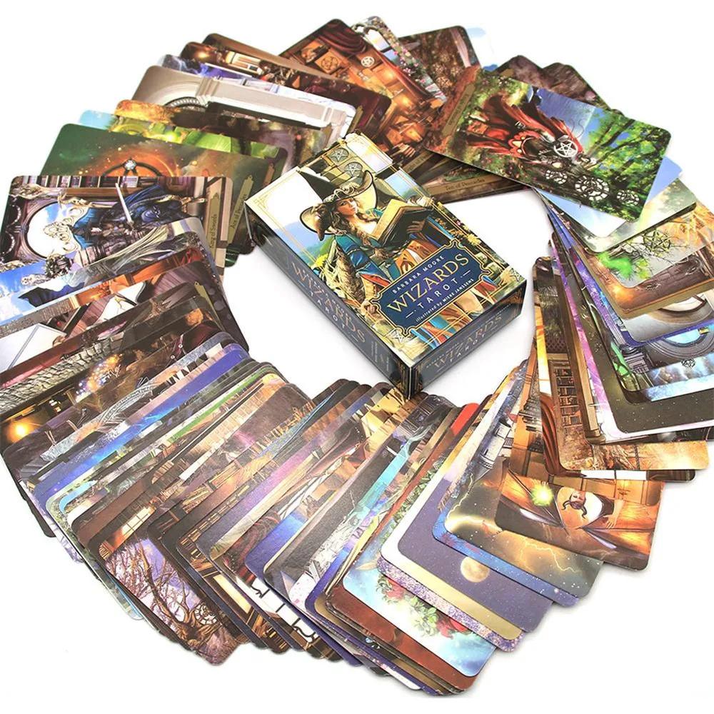 Wizards Tarot Cards Deck A 78 Tarot Based Deck English Version Fortune Playing Game Toy Divination Games