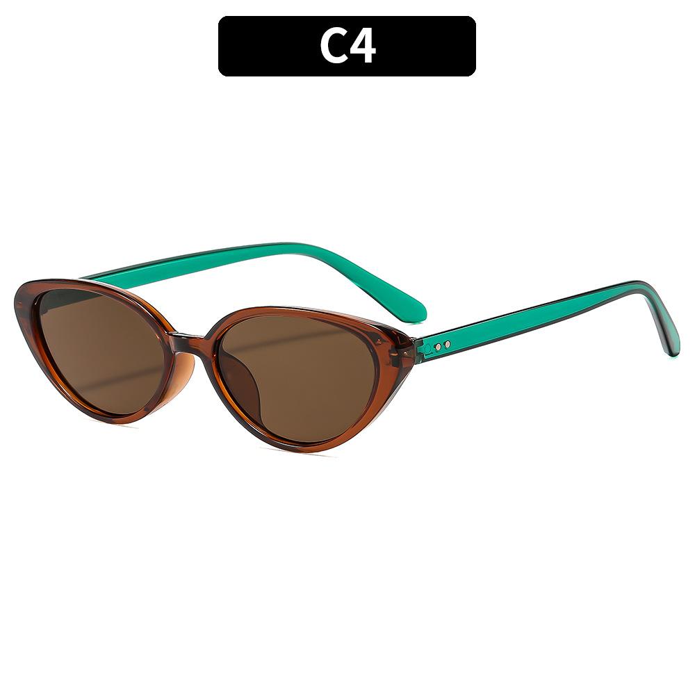 Fashion New  Eye Sunglasses Personalized Versatile Street Photography Frame Sunglasses Anti Blue Light Flat Lens Eyewear