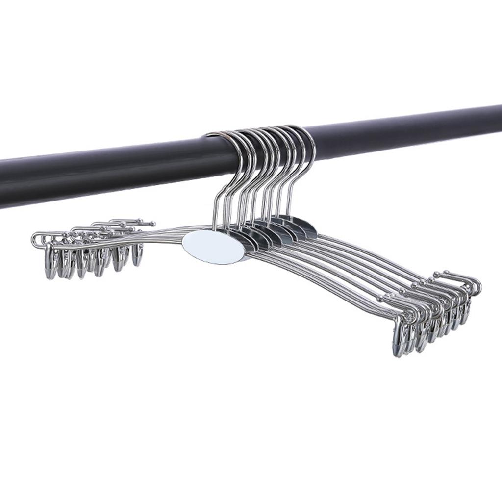 5/10pcs Cloth Hanger Portable Bathroom Metal Underwear Hangers Bra Clips Socks Panty Racks Home Drying Clothes Hanger with Clips