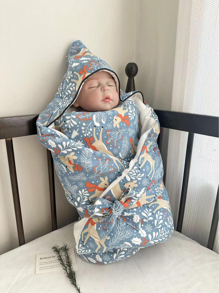 Pure Cotton Knitted Baby Swaddle Blanket for All Seasons