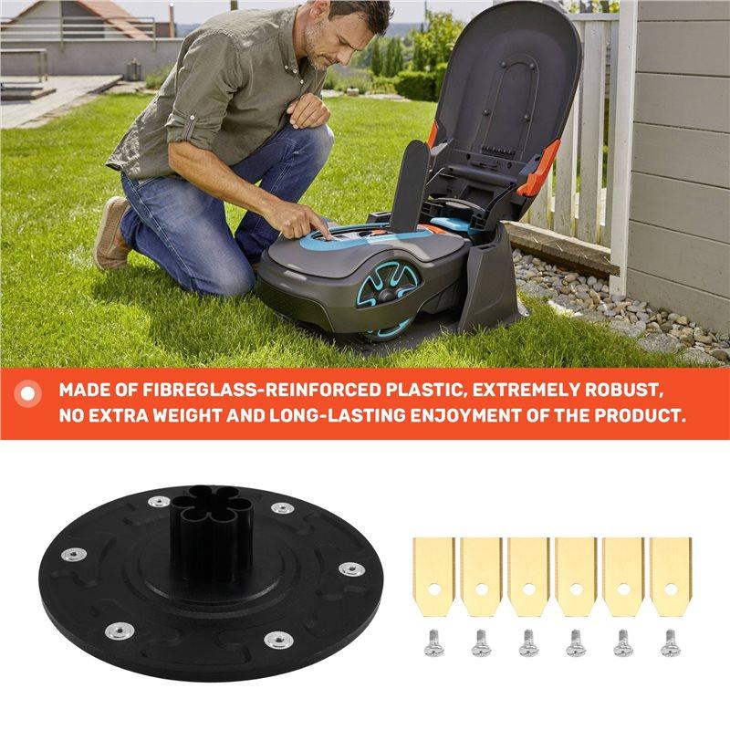 Premium-Lawn Mower Replacement Blade Disc Cordless Grass Trimmer For Gardena Minimo& With Trimmer Blades
