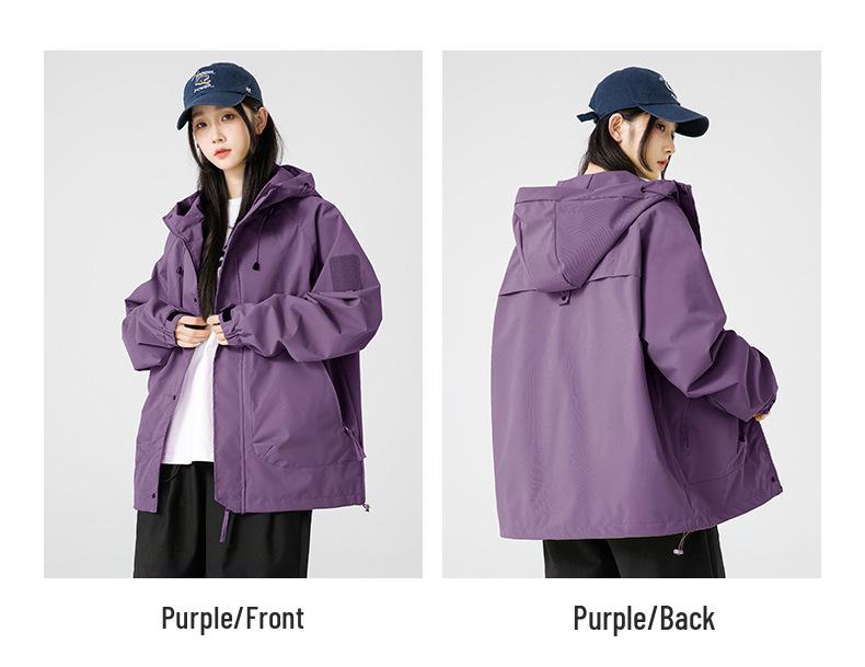 Men's 2024 Mountain Series Embroidered Outdoor Windbreaker Jacket: Functional, Trendy Workwear Coat