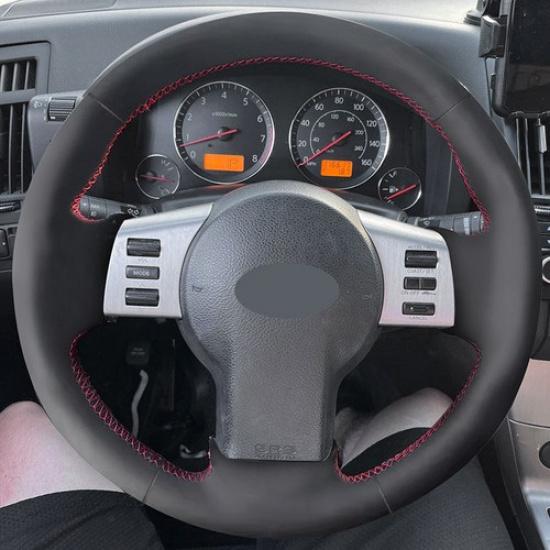 Car Hand Sew Microfiber Leather Steering Wheel Cover For Nissan 350Z 2003 - 2009