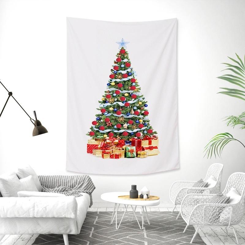 Christmas tree tapestry holiday party decoration  background cloth living room bed dormitory  home