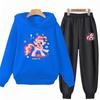 Unicorn Pony Hoodie Kids 3-12 Years Boys Girls Red Casual Tops+Pants Sets Children Long Sleeves Autumn Fashion Clothes
