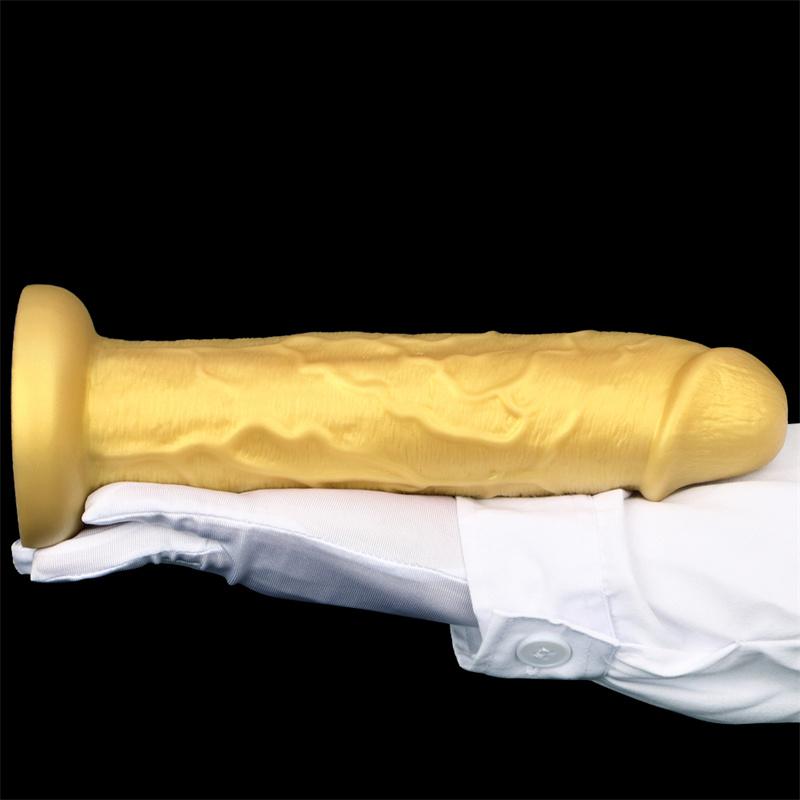 Silicone Eggless Oversized Dildo Oversized Thick and Extra Long Golden Giant Simulated Dildo Stallion Anal Plug