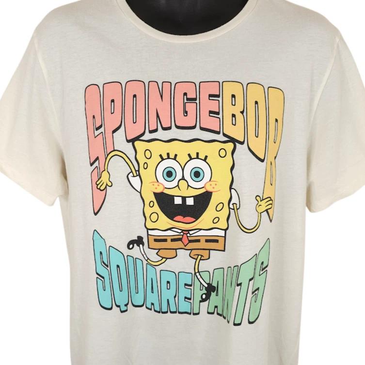 SpongeBob SquarePants T Shirt Mens Size XL White Bikini Bottom Nickelodeon 3XL