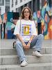 Women 100% Cotton Oversized T shirt Russian style Retro Cute Fun Graphic Print Short Sleeve Top Casual Summer Streetwear Tee