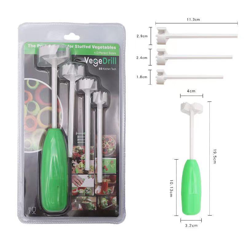 Corer Tomato Seeds Remover Pitter Fruit Core Seed Remover Cutter Vegetable Spiral Seed Kitchen Gadgets Zucchini and Eggplant