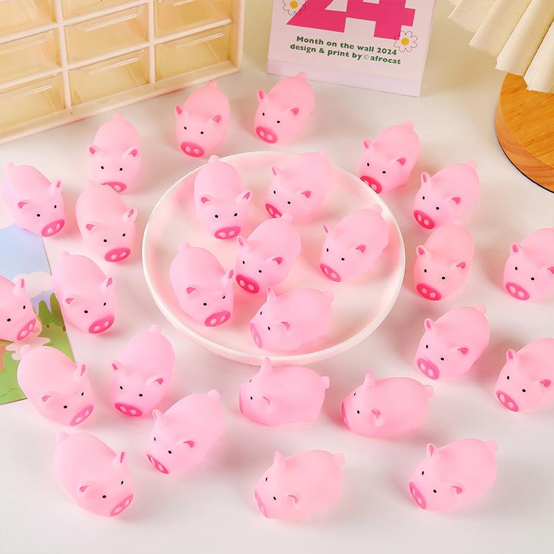 3/5/10Pcs Pet Cute 5cm Toys Screaming Rubber Pig Pet Toys Squeak Squeaker Chew Gift Home Decorations Funny Toy Pet Supplies