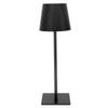 LED Cordless Table Lamp 3600mAh Rechargeable Battery Desk Lamp 3 Color Stepless Dimming LED Table Lamp Night Light for Restaurant Bedroom Bars Black