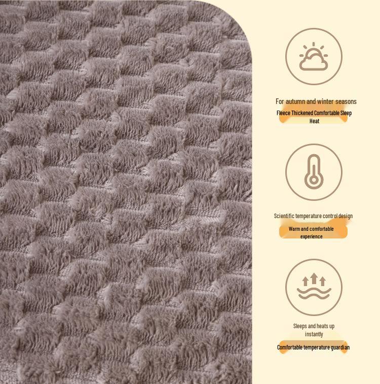 Plush Winter Pet Bed: Thickened Sponge Cushion, Removable & Washable for Cats and Dogs