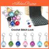 10pcs Alloy Zinc Pearl Artificial Knitting Stitch Markers Lock Sewing Diy Jewelry Accessory