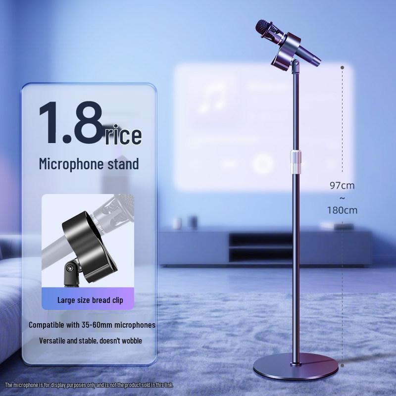 Professional Floor-standing Phone & Tablet Stand with Microphone Holder for Live Broadcasts and Streaming