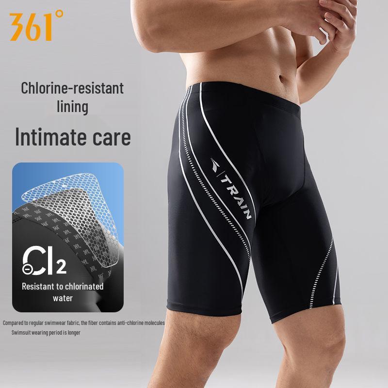 Zestaw męskich profesjonalnych spodenek wyścigowych 361 Degrees: Zawiera kąpielówki, czepek i okulary pływackie.