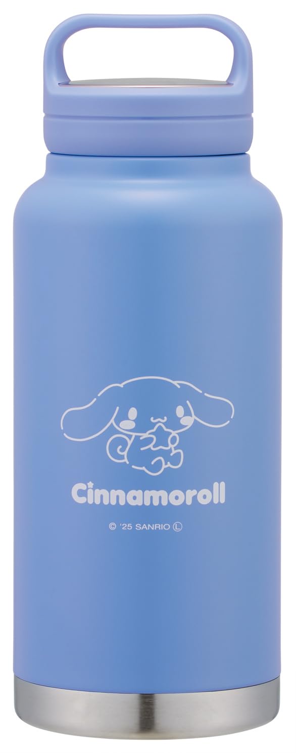 

Кружка-бутылка из нержавеющей стали с термоизоляцией Skater 1000 мл с ручкой-винтом Sanrio Cinnamoroll STSC10-A