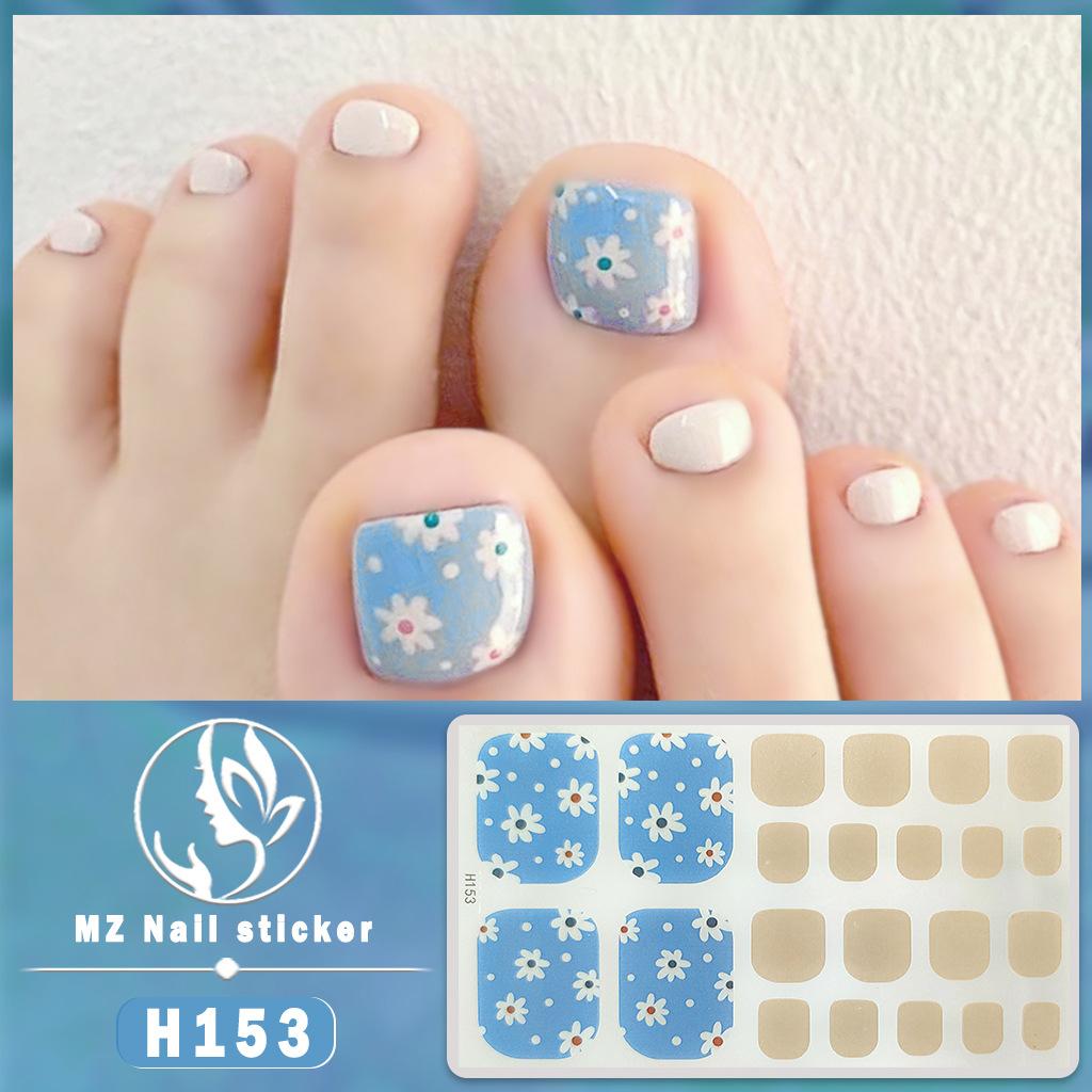 H New Nail Sticker 3D Diamond Nail Sticker Waterproof Long-lasting White Nail Sticker