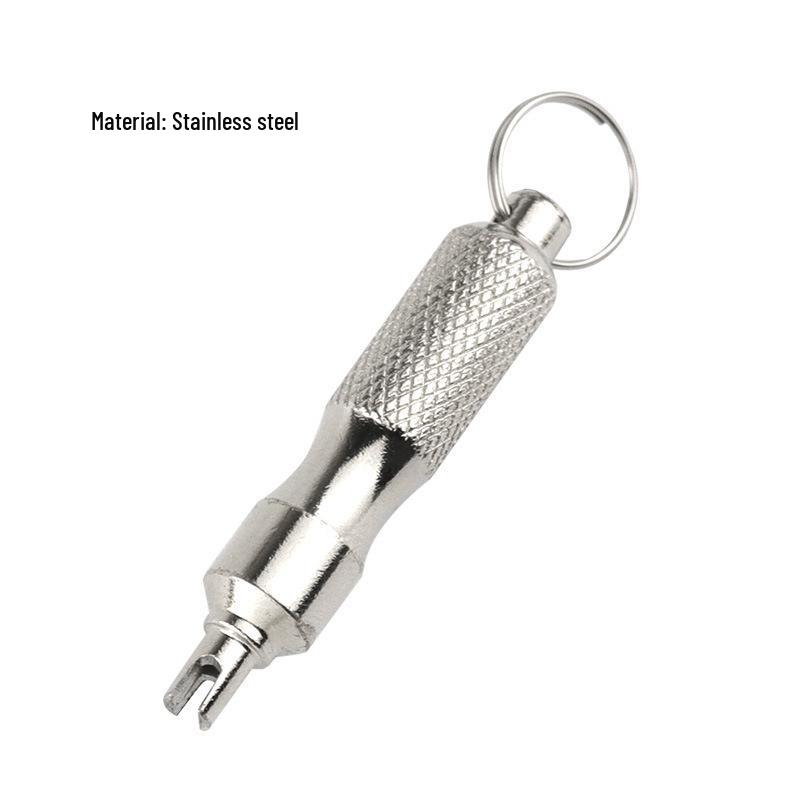 Tire Valve Core Wrench & Deflation Tool for Cars and Motorcycles