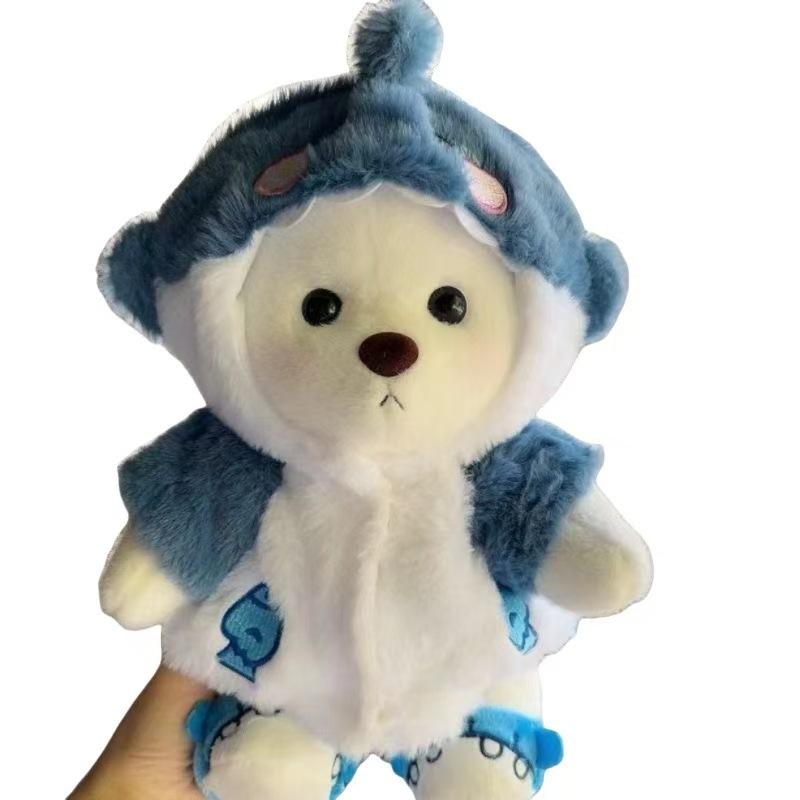 30 cm Hai Bär Puppe mit Kapuze Plüsch Drag Puppe Puppe Drag Puppe