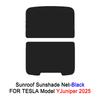 Juniper Sunshades Model Y 2025 for Tesla Ice Cloth Buckle Sun Pare Glass Shade Front Rear Skylight Heat Insulation Accessories