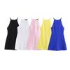 Kaslead New Arrival Women's Clothing Fashion Style Fashion Minimalist Double-Sided Cloth Hanging Collar Dress 3253362