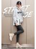 2025 Versatile White Sneakers: Breathable, High Thick Sole, Solid Color, Wear-Resistant Student Board Shoes for Spring, Summer, and Autumn.