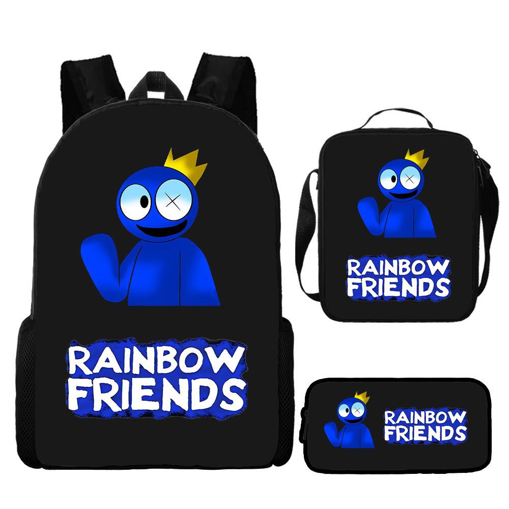 Rainbow Friends Cartoon School Bag Primary School 3rd and 4th Grade Lightweight Burden Reduction Rainbow Friends Backpack