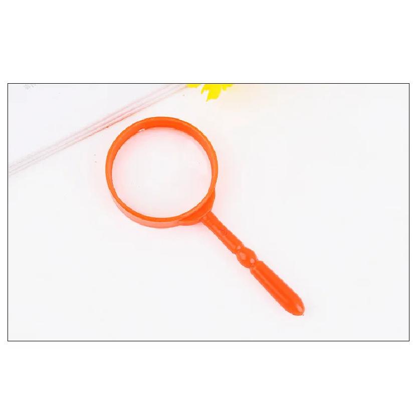 Plastic Mini Magnifying Glass Children's Toys Learning Education Handheld Magnifier Portable Loupe Reading Lens Kids Inspection