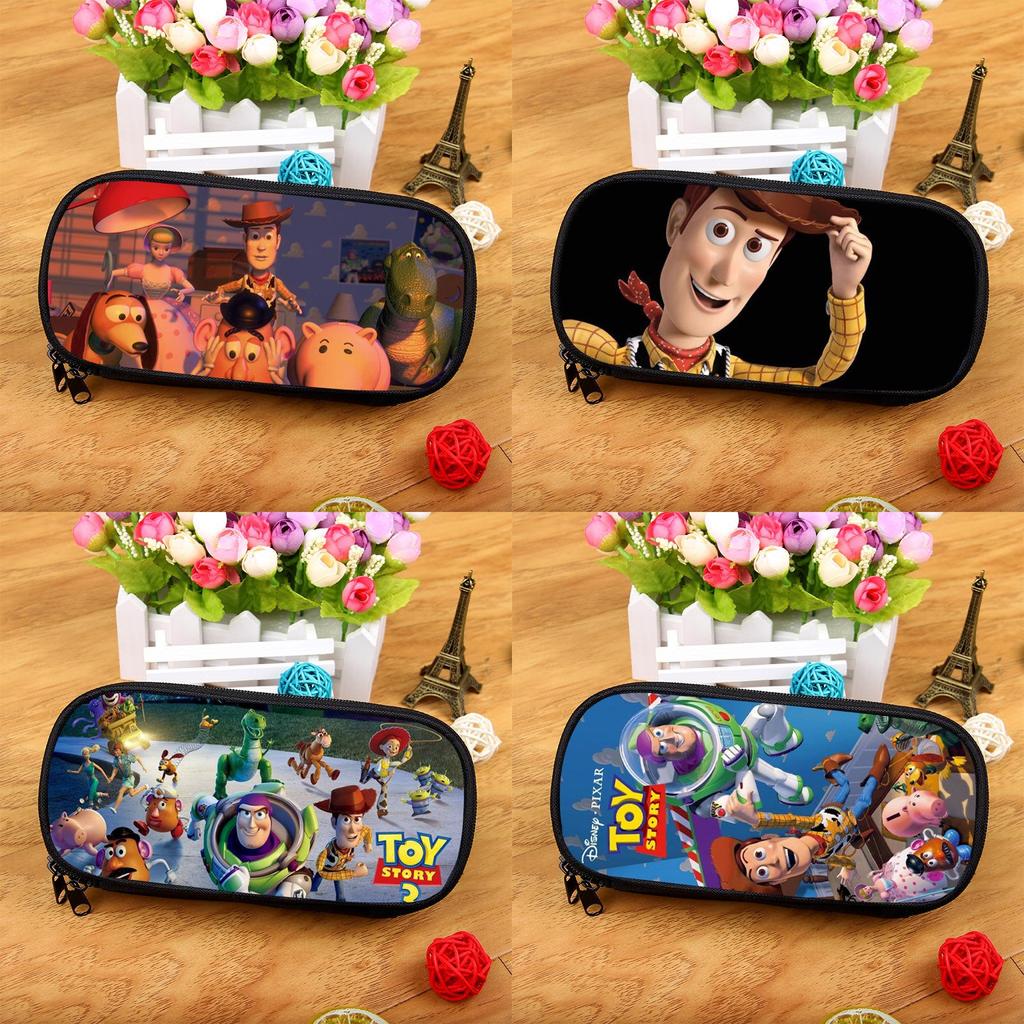 Toy Story Stor Kapacitet Nylon Pennskrin Med Flera Fack För Studenter Och Barn