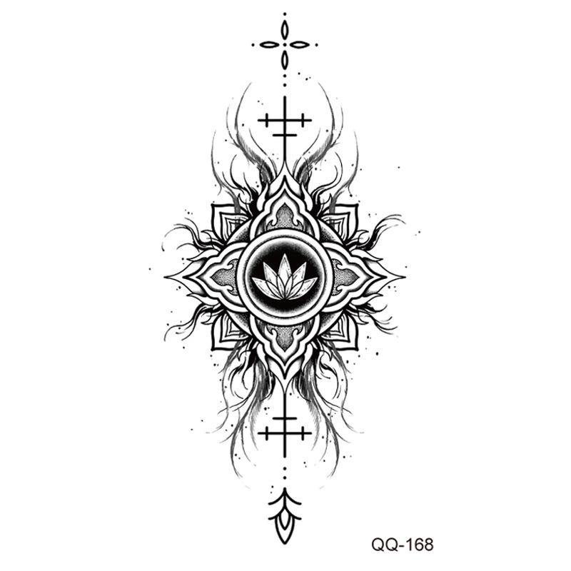 New Style Waterproof Temporary Tattoos: Floral, Butterflies & Lion Designs - Mix & Match Set