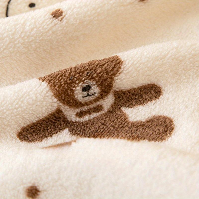 Cute Bear Face Towel for Is Quick-Drying, Lint-Free, Highly Absorbent, and Versatile, Making It An Essential Bathroom Item Suitable for Everyone