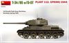 Miniart Soviet Army 112th Factory Spring 1944 Plastic Model MA35293 1/35 T-34-85 w/D-5T