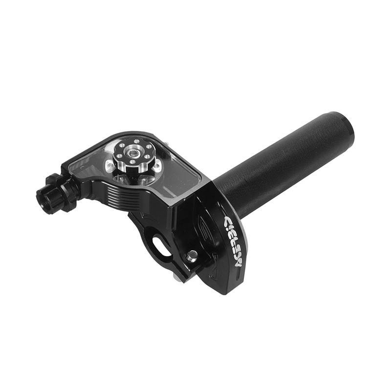 7/8" 22mm Aluminum Throttle Grip Twist Quick Action Gas Throttle Settle With Cable For Motorcycle Dirt Pit Bike 50cc 110cc 125cc