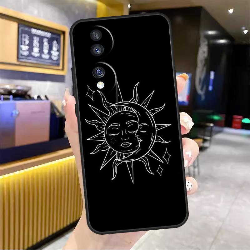 Sun Moon Aesthetic For Honor Magic 6 7 8 Pro Case For Honor 90 70 50 Lite 400 200 X8c X8b X9a X9b X9c X9d Win RT