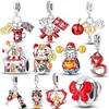 Chinese Red Series Christmascopper Plated Charms Fit Original Bracelets Necklaces For Women Jewelry Making
