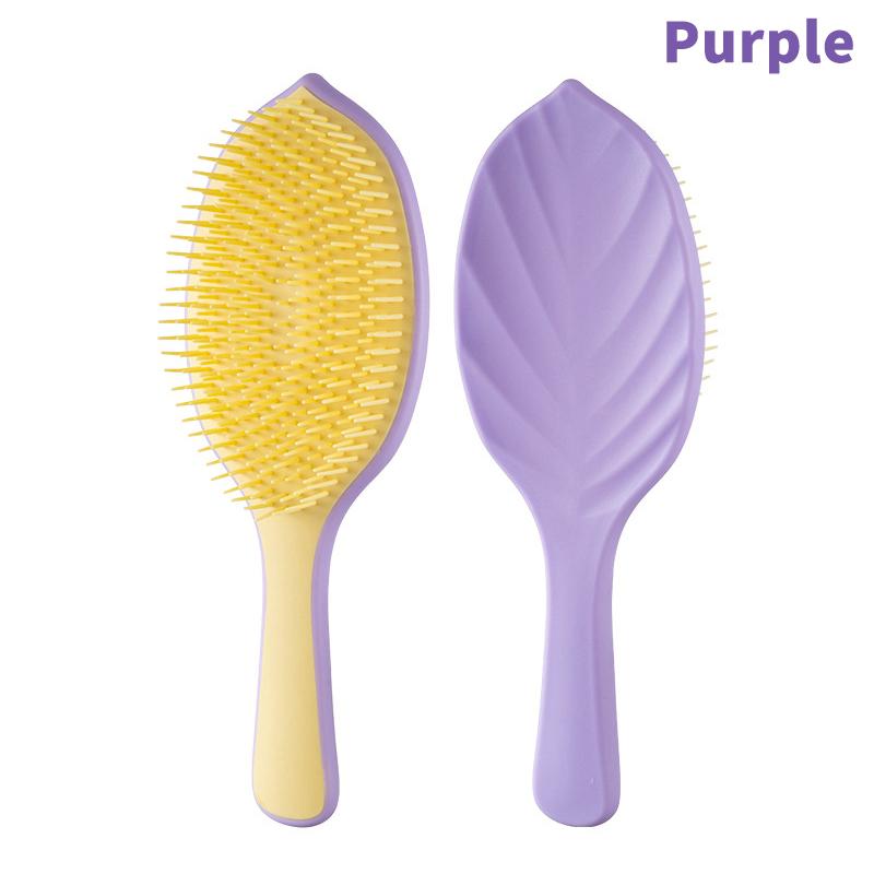 

1 шт. Распутывающая волшебная расческа для волос, нежная расческа для массажа кожи головы, мягкая антистатическая расческа для ухода, гладкая щетка для волос, салонные инструменты для укладки волос фиолетовый